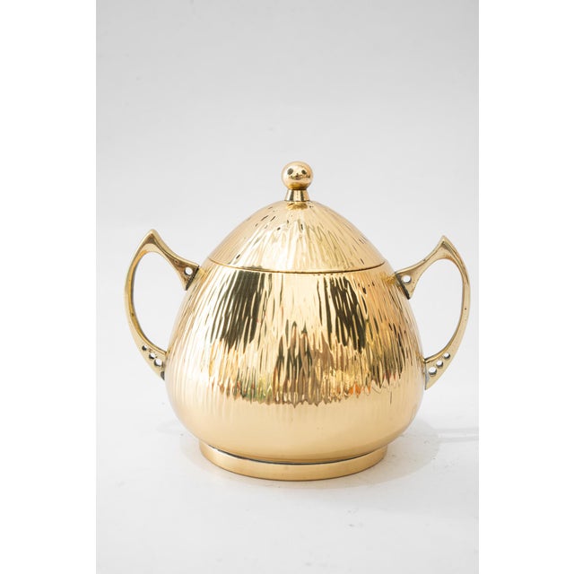 Art Deco Hammered Sugar Bowl, Vienna, Austria, 1920s For Sale - Image 4 of 11