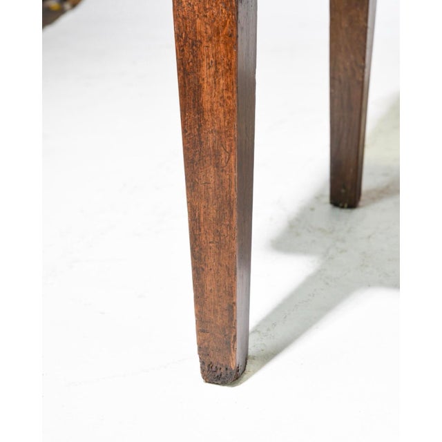 Late 19th Century French Rustic Farmhouse Table With 2 Drawers For Sale - Image 4 of 6