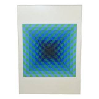 Victor Vasarely, Permutations, Color Screen Print, 1960s For Sale