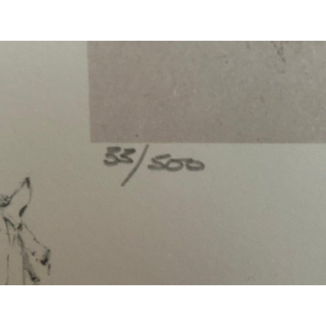 Illustration Ros Goody 1981 Special Edition Signed Equestrian Fox Hunt Print "The Quorn at Twyford" - #33/500 For Sale - Image 3 of 10