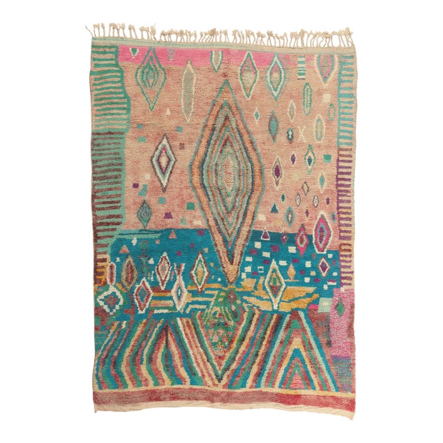 Contemporary Boujad Moroccan Rug, 09'07 X 12'11 For Sale