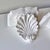 Mid-Century Modern 1980s Clam Shell Wall Brackets: A Pair For Sale - Image 3 of 7