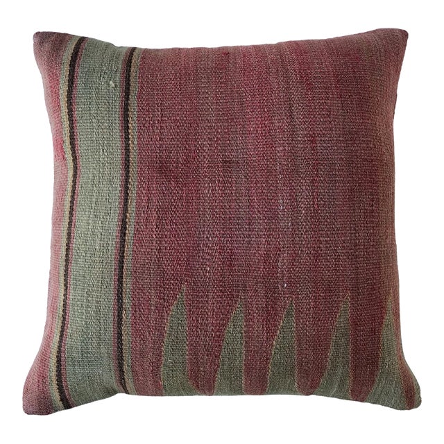 Early 21st Century Turkish Rug Textile Pillow Cover For Sale