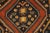 Early 20th Century 1900s Black Zig Zag Tribal Antique Caucasian Kazak Rug 5'6" X 10'4" Handknotted Wool Carpet For Sale - Image 5 of 7