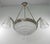 Art Deco Petitot French Art Deco Chandelier 1930s - Stepped Chevron Geometric Glass For Sale - Image 3 of 10