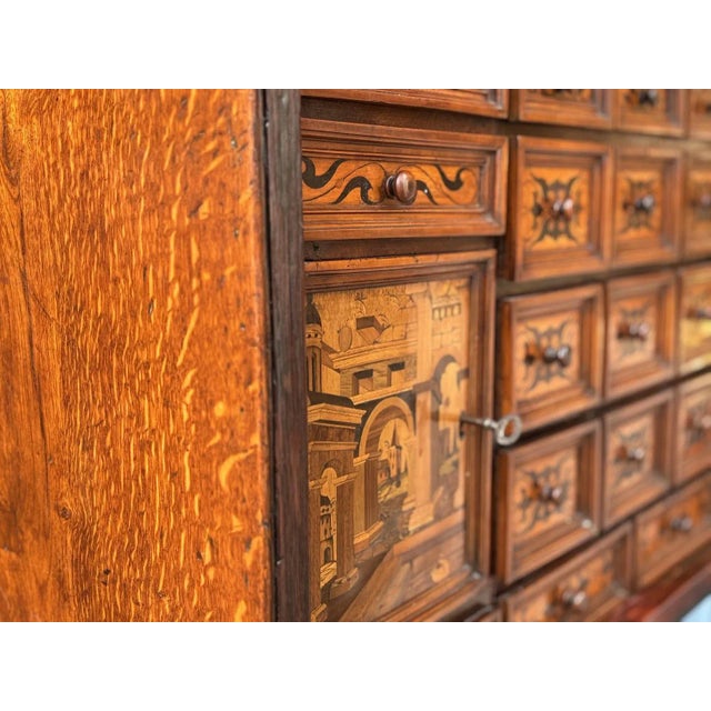 18th Century Italian Provincial Marquetry Cabinet, 1780 For Sale - Image 10 of 11