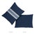 Contemporary Schumacher x Mary McDonald Backgammon Tape Pillow in Marine For Sale - Image 3 of 4