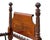 Early American Antique Federal Period Mahogany Acanthus & Pomegranate Carved Bed For Sale - Image 4 of 10