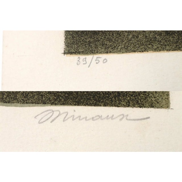 André Minaux Andre Minaux Original Lithograph 1968 Signed & Numbered For Sale - Image 4 of 6