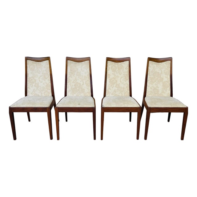 Vintage Teak and Fabric Dining Chairs from G-Plan, 1960s, Set of 4 For Sale