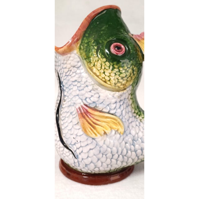 Fish-Shaped Ceramic Jug, 1970s For Sale - Image 6 of 8