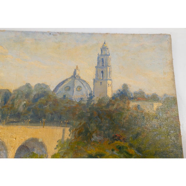 20th Century American Post-Impressionist Landscape Balboa Park San Diego For Sale - Image 4 of 11
