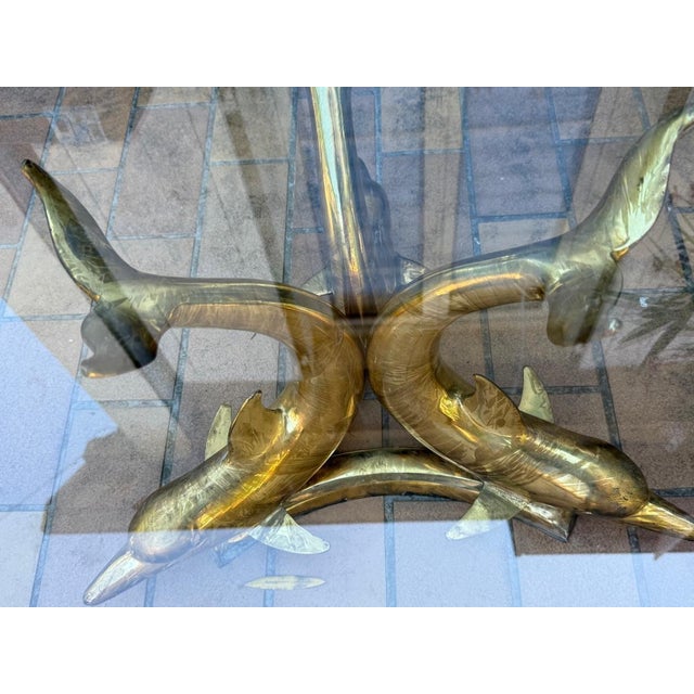 Three Dolphins Coffee Table, 1950s For Sale - Image 9 of 12