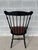 Black L. Hitchcock Black Harvest Fan Back Windsor Side Chairs - Set of 4 For Sale - Image 8 of 10