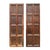 Brown Antique Walnut Doors - European - Linenfold Design - A Pair For Sale - Image 8 of 8