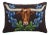 Longhorn & Blue Bonnets Hook Pillow, 16" x 22" For Sale