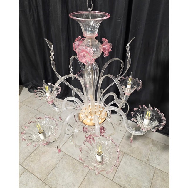 Vintage Murano Chandelier, 1980s For Sale - Image 12 of 17