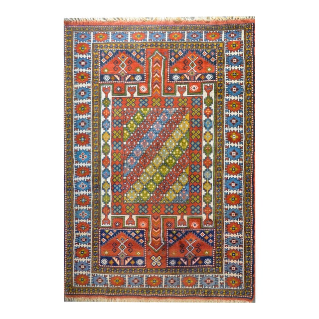 Mid 20th Century Vintage Anatolian Turkish Rug For Sale