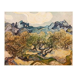 1954 After Vincent Van Gogh, "Landscape With Olive Trees" First Edition Print For Sale