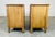 Brass National Furniture Directoire Style Brass Mesh and Beechwood Nightstands For Sale - Image 8 of 10