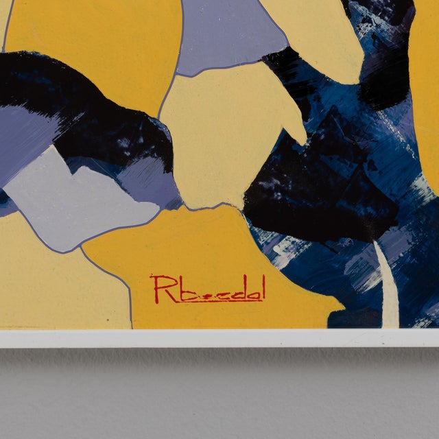 20th Century Belgian Artwork With Metal Frame By Rene Berdal For Sale - Image 14 of 18