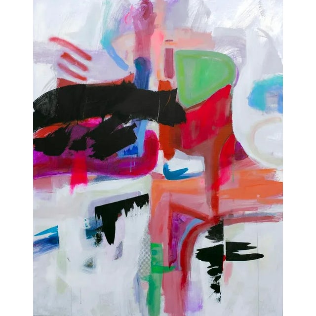 "There Is a Dazzling Speed Approaching" Painting by Sara Abbott For Sale