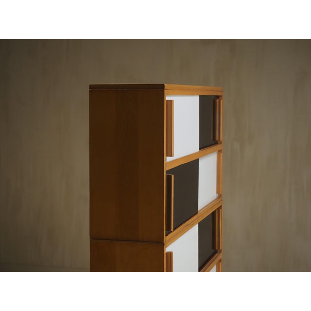 Wood French Sliding Door Cabinet, 1970s For Sale - Image 7 of 17