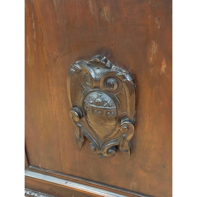 Brown Italian Renaissance Walnut Collector's Cabinet or Vargueno For Sale - Image 8 of 12