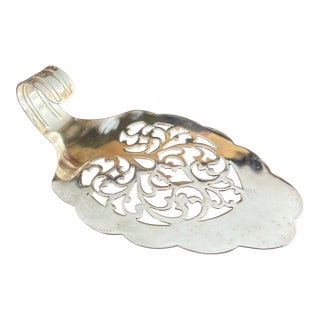 Vintage English Silver Plate Pastry Server For Sale