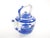 An impressive and unusually large Italian porcelain tea or coffee pot, made in Italy during the mid to late 20th century...