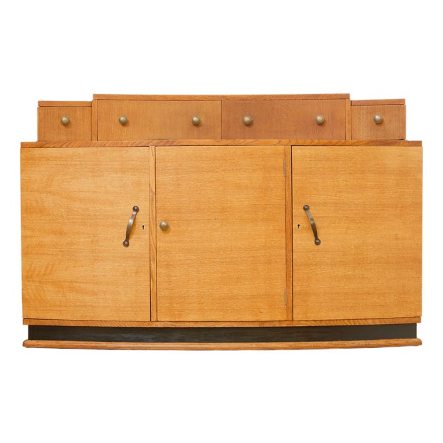 1930s Art Deco English Buffet Credenza For Sale