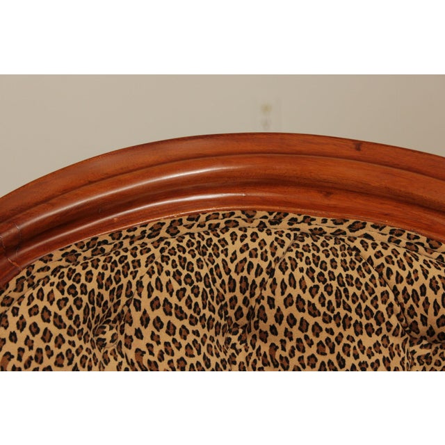 Antique Victorian Carved Walnut Frame Tufted Sofa For Sale - Image 12 of 12