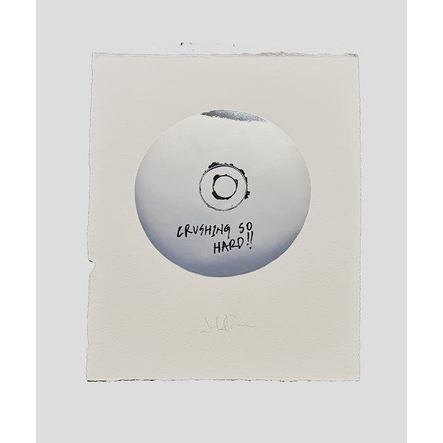 Jake's inspiration for this series comes from Jean-Michel Basquiat's "Now's the Time" 1985. Metallic paper and ink on paper.