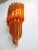 Vintage Murano Wall Sconce 32 Quadriedri Amber Prism, 1990s, Set of 2 For Sale - Image 6 of 13