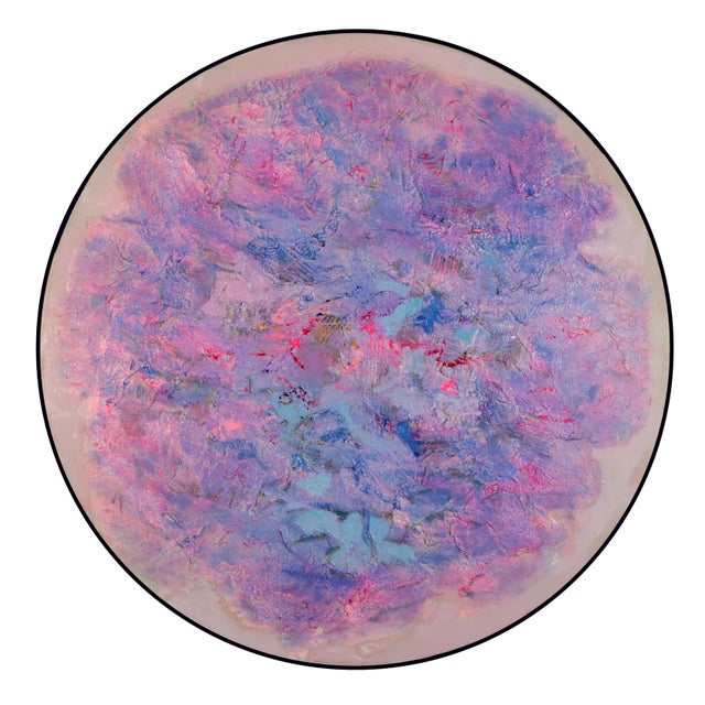 Giuseppe Caiafa, Sogno Lilla: Abstract Textured Composition, Mixed Media on Canvas, 2025 For Sale - Image 11 of 11