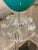 Glass Mid 20th Century Teal Murano Glass Lamp For Sale - Image 7 of 11