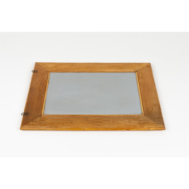 Mid-Century Rattan and Bamboo Wall Mirror attributed to Vivai Del Sud, Italy, 1970s For Sale - Image 9 of 10