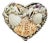 Vintage Seashell Heart Shaped Jewelry Trinket Box For Sale