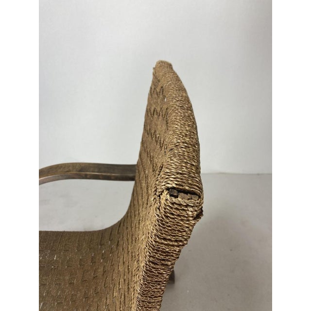 Cantilever Wicker Cord Chair, 1930s For Sale - Image 10 of 18