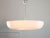 Takes 3x e27 light bulb (not included). A standard e26 american/canadian size also fits (tested). Works with 220v as well...