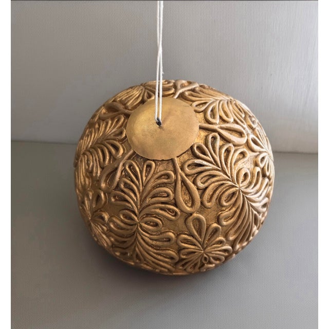 Baroque Vintage Colossal Department Store 2 Ft Gold Ornament Window Display For Sale - Image 3 of 12
