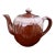 Vintage Japanese Drip Glaze Stoneware Teapot For Sale