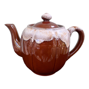 Vintage Japanese Drip Glaze Stoneware Teapot