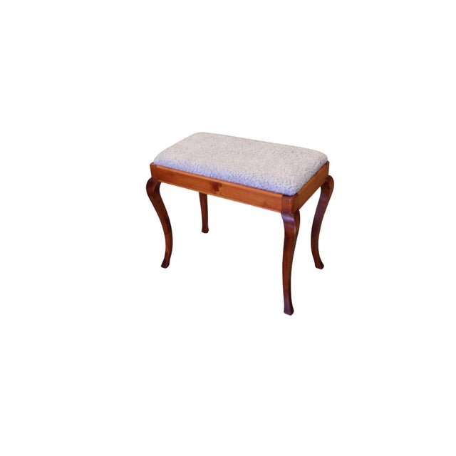 Brown Piano Stool in Stained Birch with Storage, 1950s For Sale - Image 8 of 8