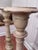 Baroque French Baroque Style Taupe Distressed Painted Solid Wood Floor Candlesticks/Plant Stands, a Pair For Sale - Image 3 of 12