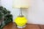 Pair of 1970's Lamps Yellow Glass and Chrome For Sale In Boston - Image 6 of 11