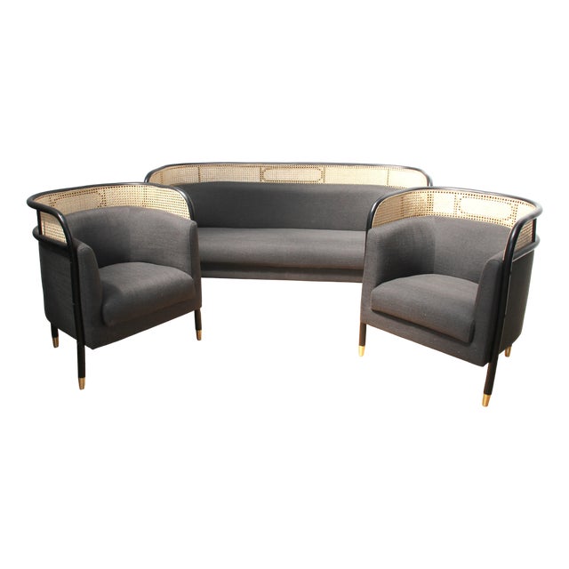 Vintage Living Room Set, Set of 3 For Sale