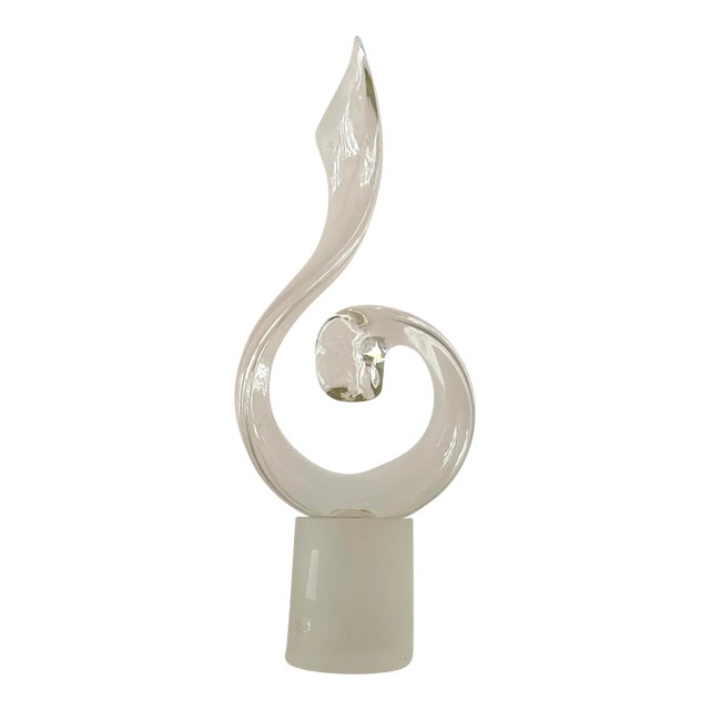 Elio Raffaeli Murano Dantes Flame Art Glass Sculpture For Sale