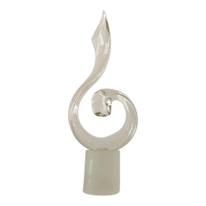 Elio Raffaeli Murano Dantes Flame Art Glass Sculpture