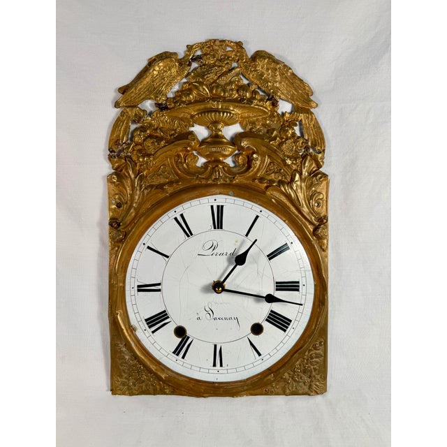 Antique, French, Repousse, Comtoise Stunning Wall Clock, 1800s Working For Sale In Salt Lake City - Image 6 of 10